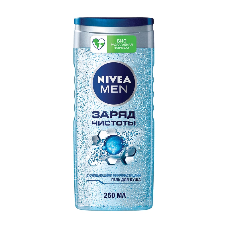 ГЕЛЬ ДЛЯ ДУША NIVEA MEN ЗАРЯД ЧИСТОТЫ 250МЛ