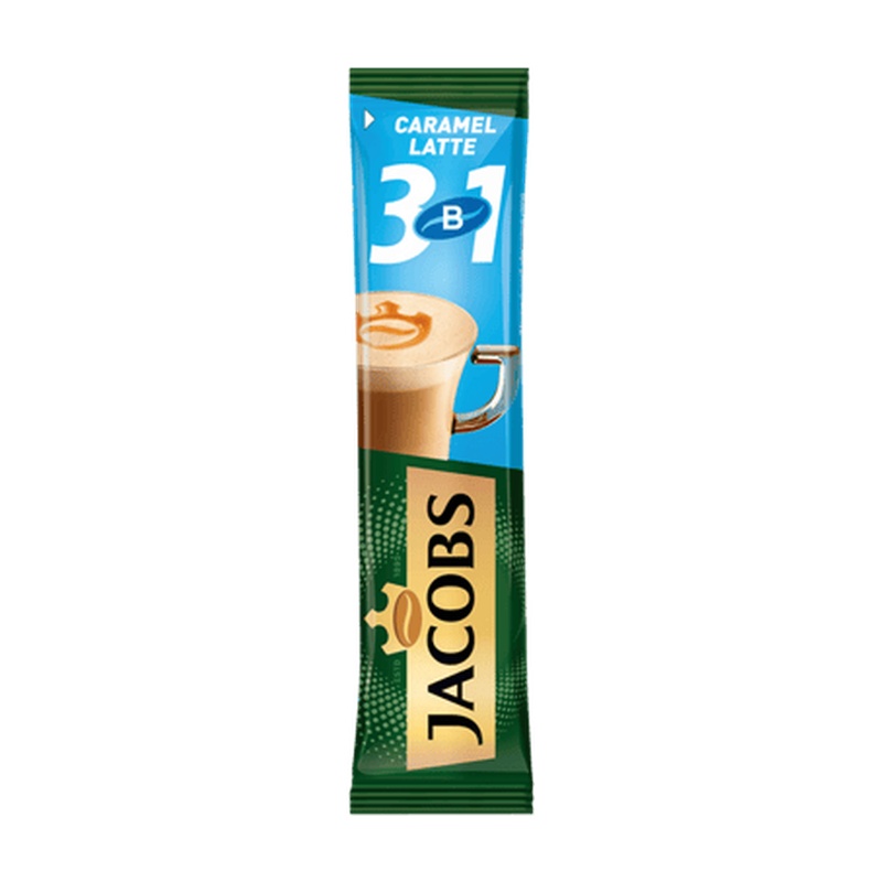 КОФЕ JACOBS CARAMEL LATTE 3В1 17Г СТИК