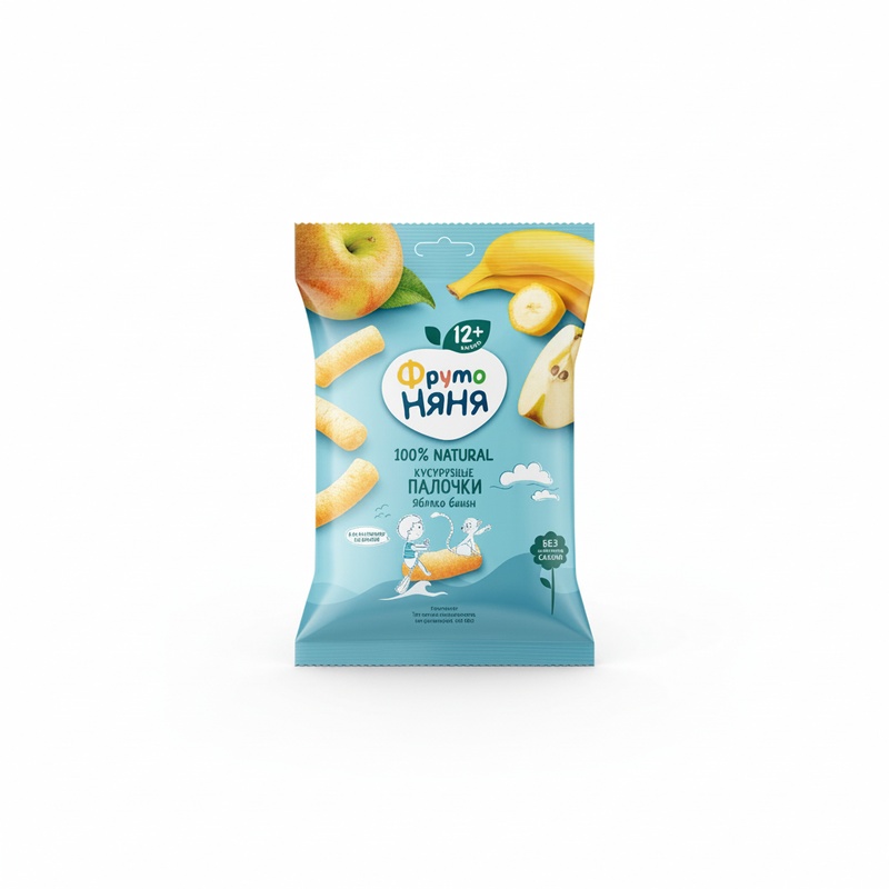 ПАЛОЧКИ КУКУРУЗНЫЕ ФРУТО НЯНЯ ЯБЛОКО БАНАН 20Г