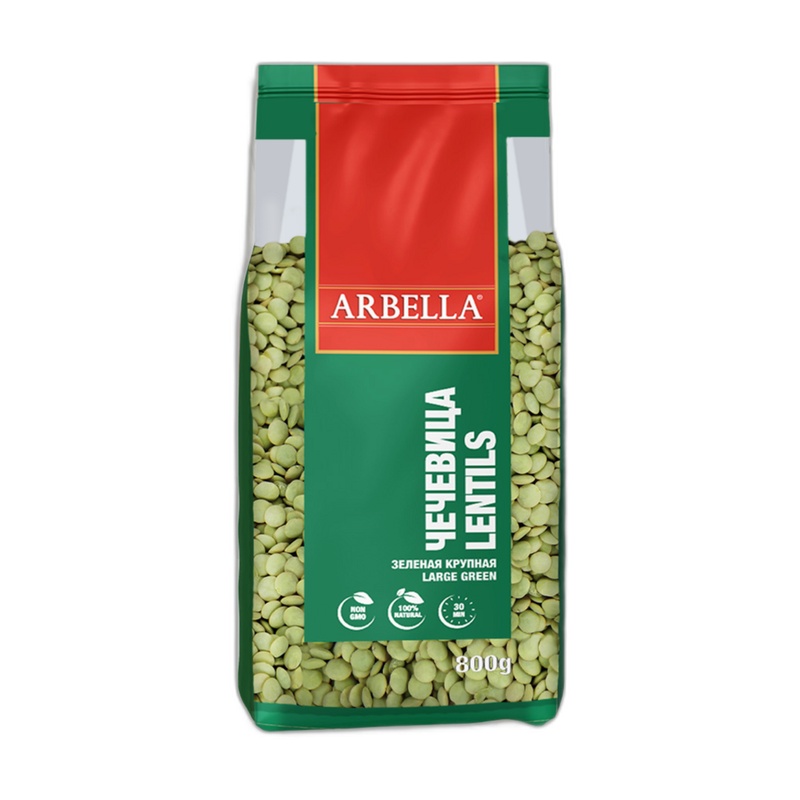 ЧЕЧЕВИЦА ARBELLA ЗЕЛЕНАЯ 800Г