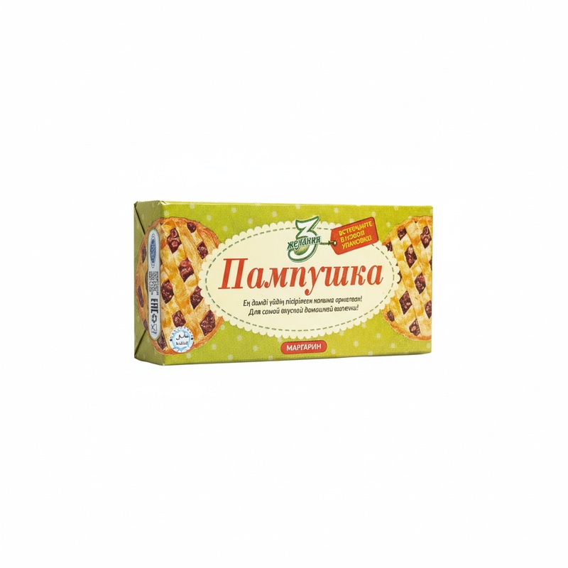 МАРГАРИН 3 ЖЕЛАНИЯ ПАМПУШКА 55% 180Г