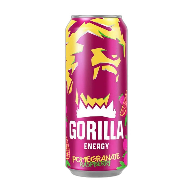 НАПИТОК ЭНЕРГЕТИЧЕСКИЙ GORILLA POMEGRANATE RASPBERRY 0,45Л Ж/Б