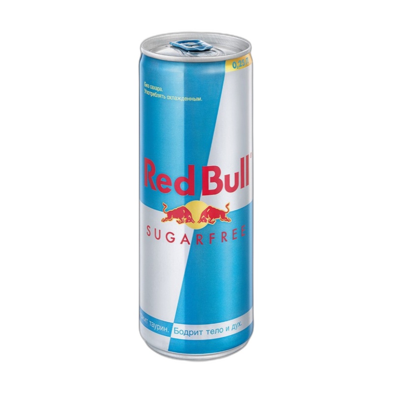 НАПИТОК ЭНЕРГЕТИЧЕСКИЙ RED BULL БЕЗ САХАРА 0,25Л Ж/Б