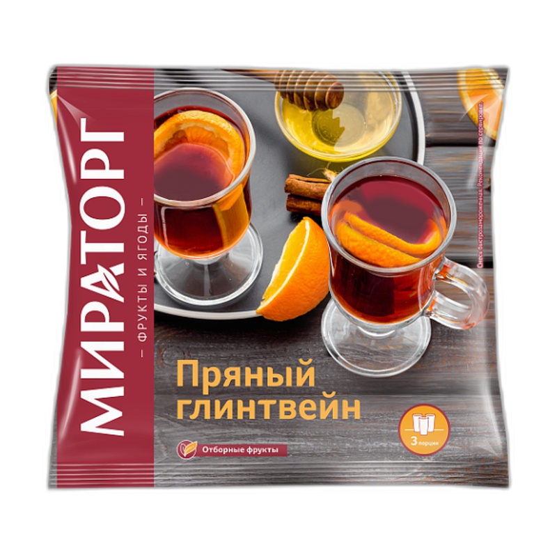 ГЛИНТВЕЙН ПРЯНЫЙ ЗАМОРОЖЕННЫЙ МИРАТОРГ 300Г