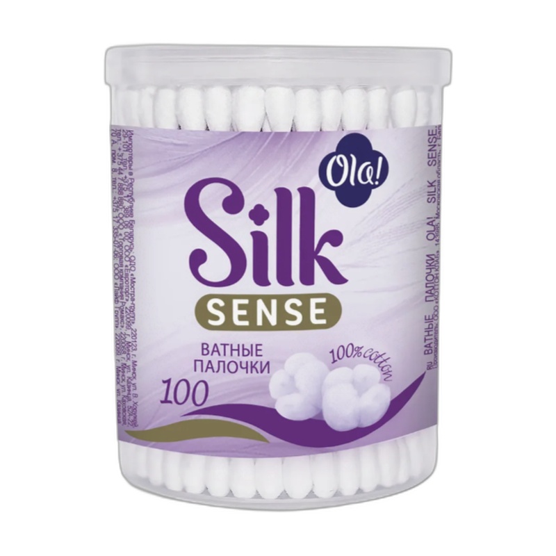 ПАЛОЧКИ ВАТНЫЕ OLA SILK SENSE 100ШТ П/П