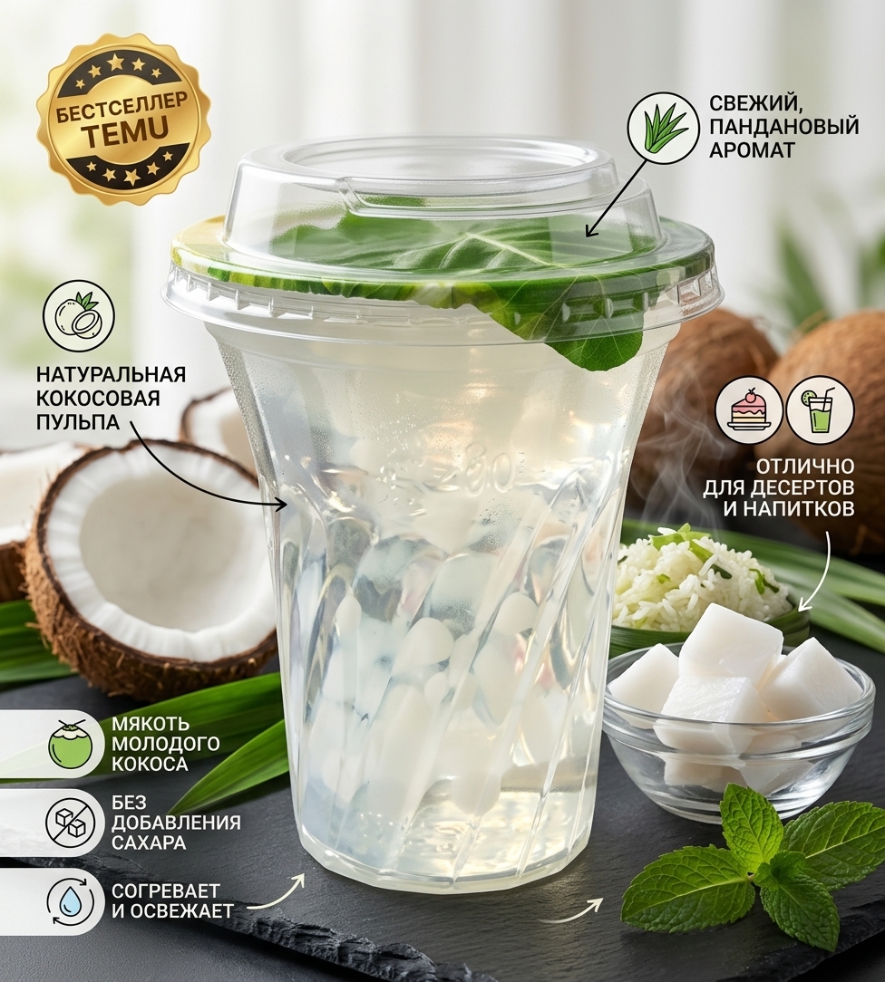 ЖЕЛЕ В СТАКАНЕ АНАНАС 200Г