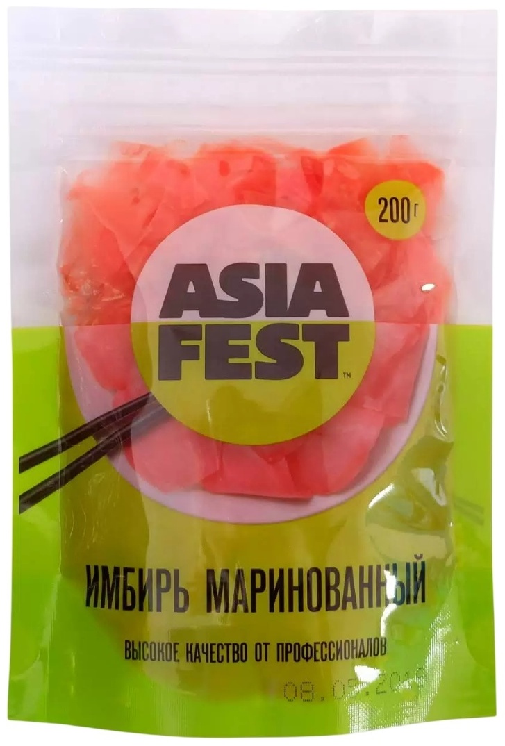 ИМБИРЬ ASIA FEST МАРИНОВАННЫЙ В УКСУСЕ 200Г