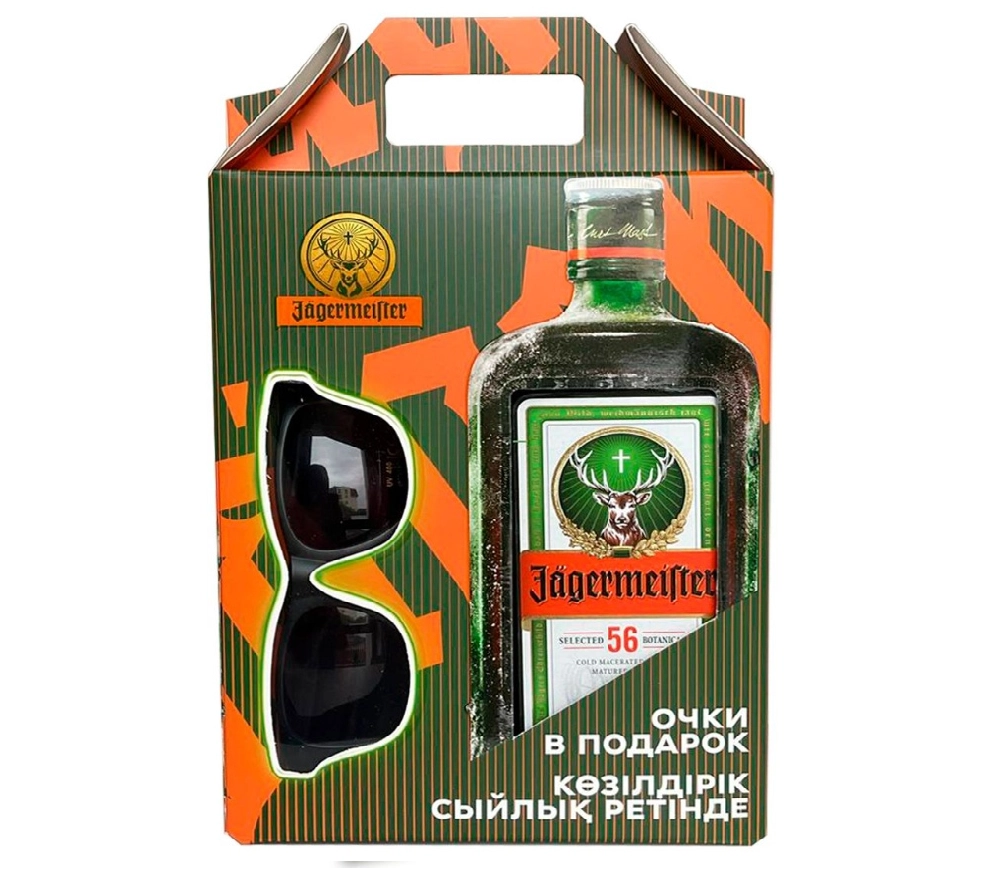 ЛИКЕР JAGERMEISTER + ОЧКИ 35% 0,7Л