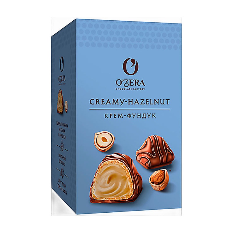 КОНФЕТЫ OZERA МОЛОЧНО-ОРЕХОВАЯ НАЧИНКА МОЛОЧНЫЙ ШОКОЛАД 150Г