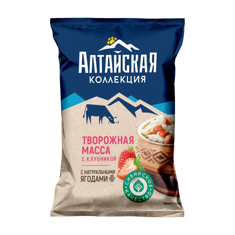 ТВОРОЖНАЯ МАССА АКУ АЛАТАУ КЛУБНИКА 300Г