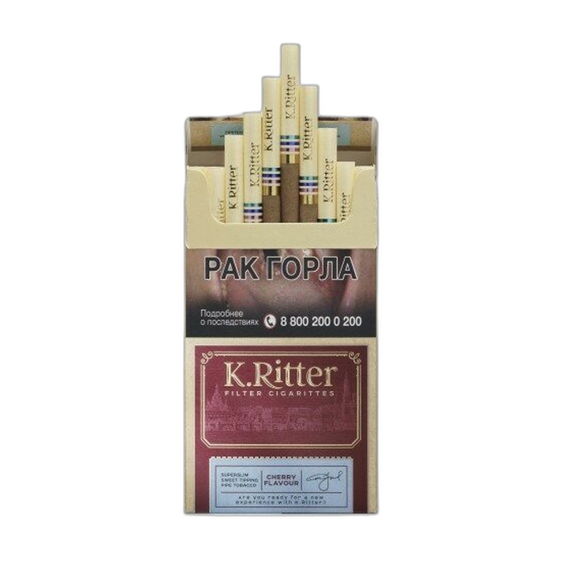 СИГАРИТЫ С ФИЛЬТРОМ K.RITTER SUPERSLIM ВИШНЯ