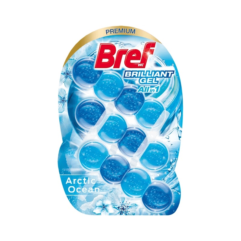 БЛОК ДЛЯ УНИТАЗА BREF BRILLIANT GEL АРКТИЧЕСКИЙ ОКЕАН 2Х42Г