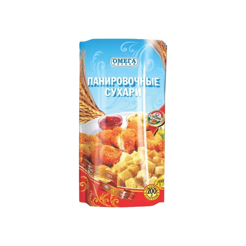 СУХАРИ ПАНИРОВОЧНЫЕ ОМЕГА 200Г