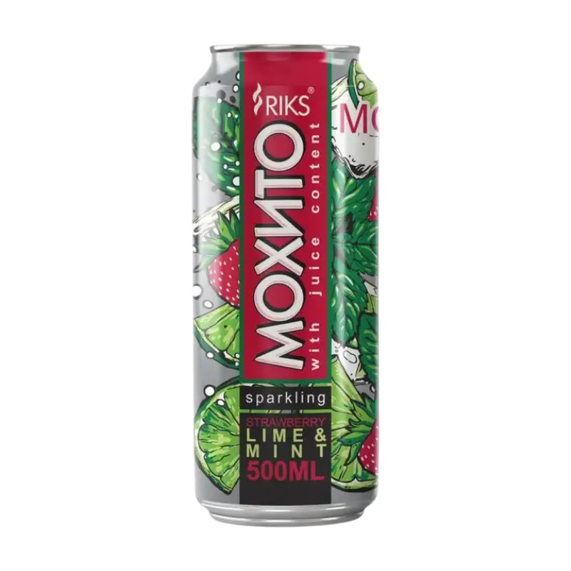 НАПИТОК ГАЗИРОВАННЫЙ MR.DRINKER МОХИТО КЛУБНИКА 0,45Л Ж/Б
