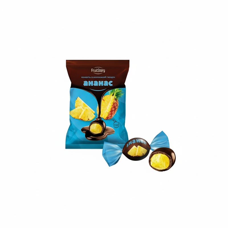 КОНФЕТЫ ЯШКИНО FRUITSTORY АНАНАС 500Г