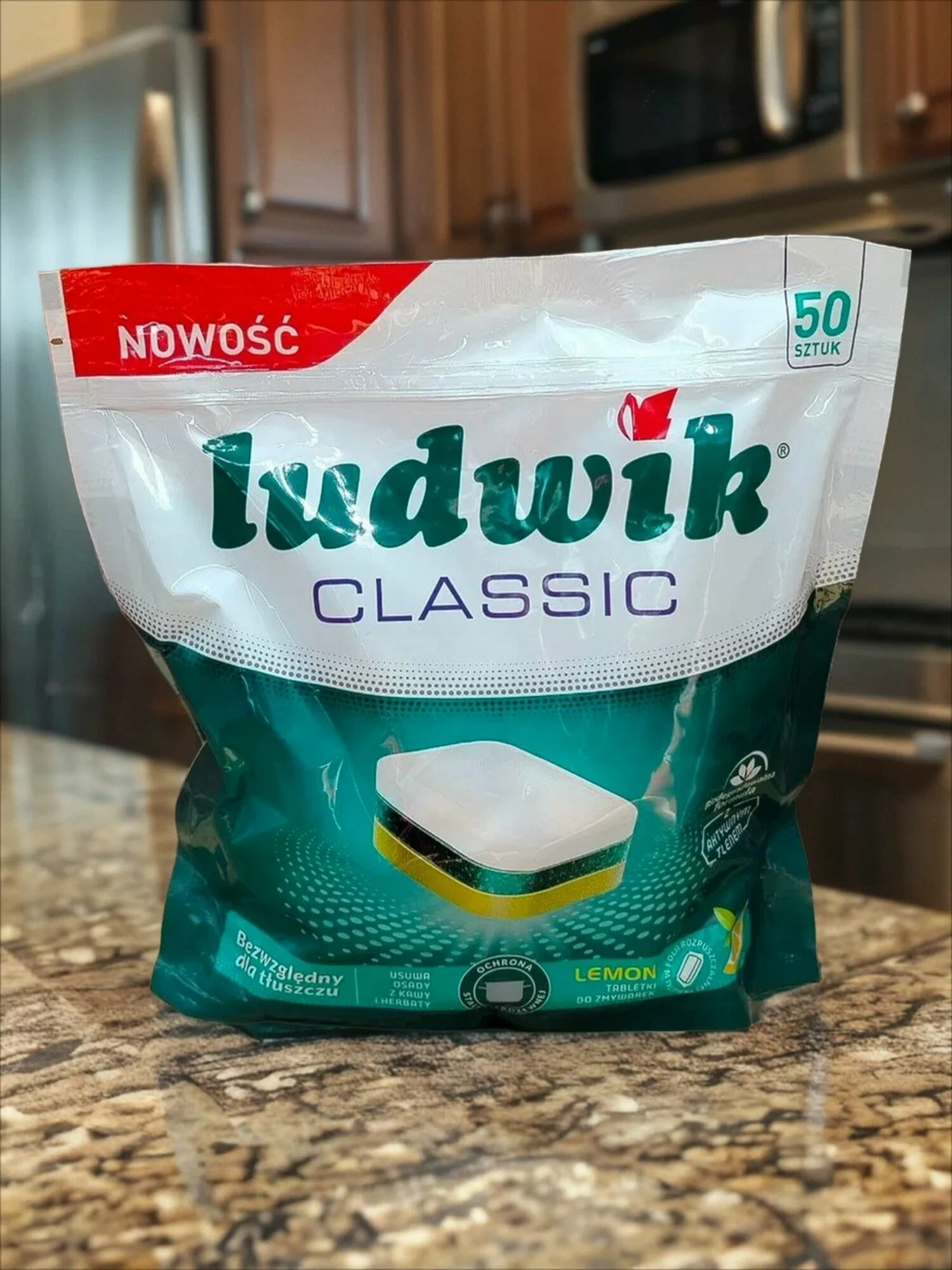 ТАБЛЕТКИ ДЛЯ ПОСУДОМОЕЧНЫХ МАШИН LUDWIK CLASSIC 50ШТ