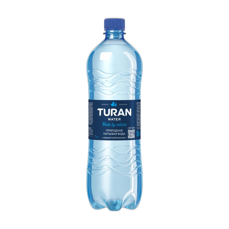 ВОДА ГАЗИРОВАННАЯ TURAN 1Л ПЭТ