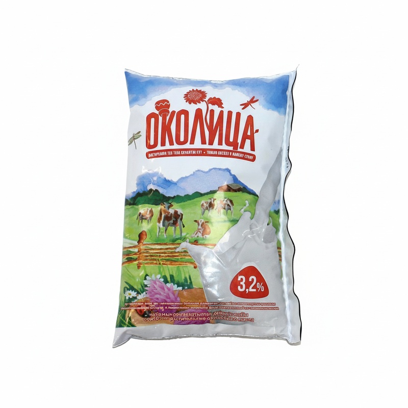 МОЛОКО ОКОЛИЦА 3,2% У/П 0,9Л Т/Ф