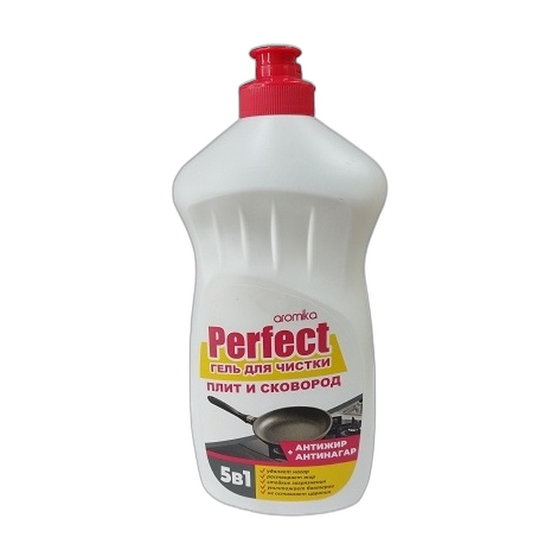 ГЕЛЬ ЧИСТЯЩИЙ PERFECT 5В1 ДЛЯ ПЛИТ И СКОВОРОД 500МЛ