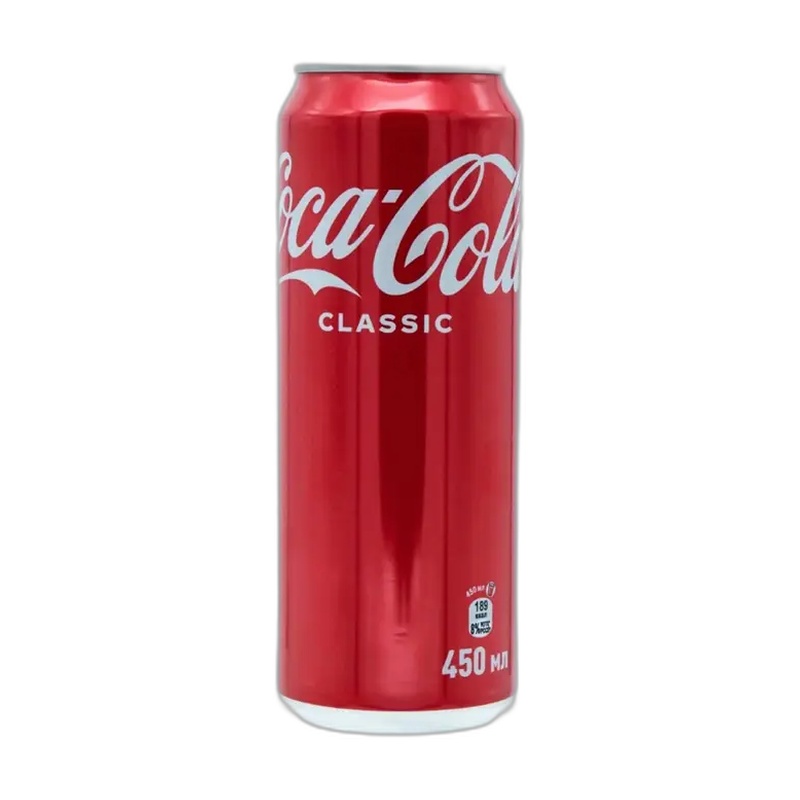 НАПИТОК ГАЗИРОВАННЫЙ COCA COLA 0,45Л Ж/Б