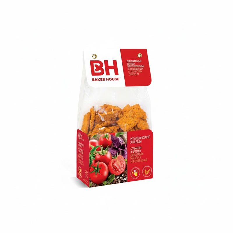 ХЛЕБЦЫ ИТАЛЬЯНСКИЕ BAKER HOUSE ТОМАТ 250Г