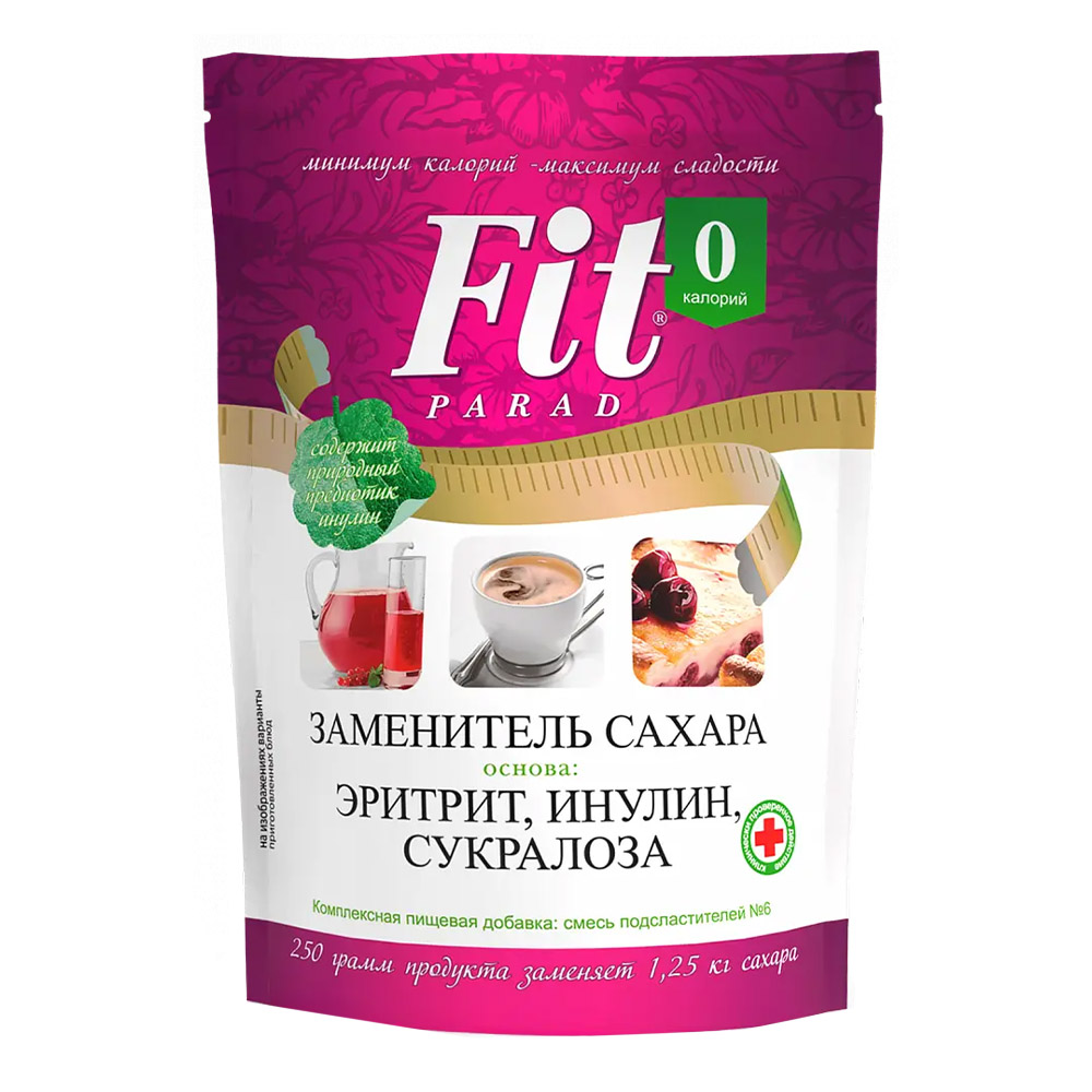 САХАРОЗАМЕНИТЕЛЬ FIT PARAD №6 250Г Д/П