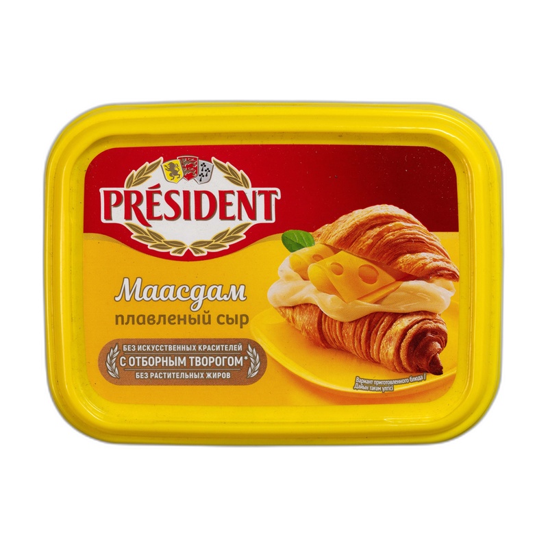 СЫР ПЛАВЛЕНЫЙ PRESIDENT МААЗДАМ 45% 200Г ВАННА
