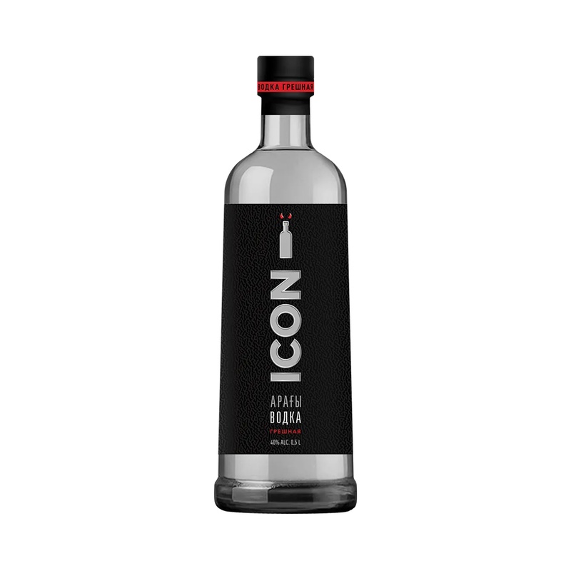 ВОДКА ICON ГРЕШНАЯ 40% 0,5Л