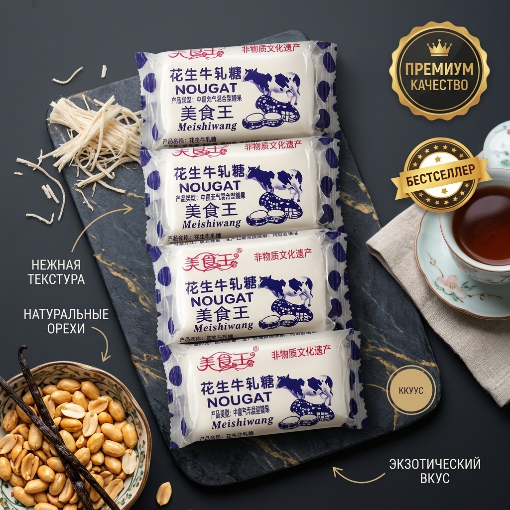 КОНФЕТЫ АРАХИСОВАЯ НУГА ВЕС