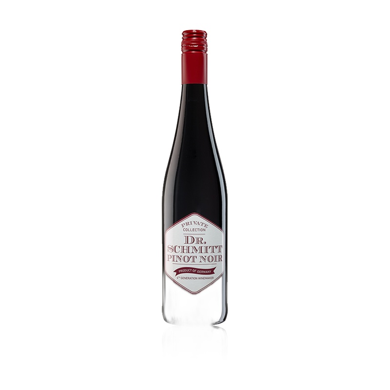 ВИНО DR.SCHMITT PINOT NOIR QBA КРАСНОЕ ПОЛУСУХОЕ 12,5% 0,75Л ГЕРМАНИЯ