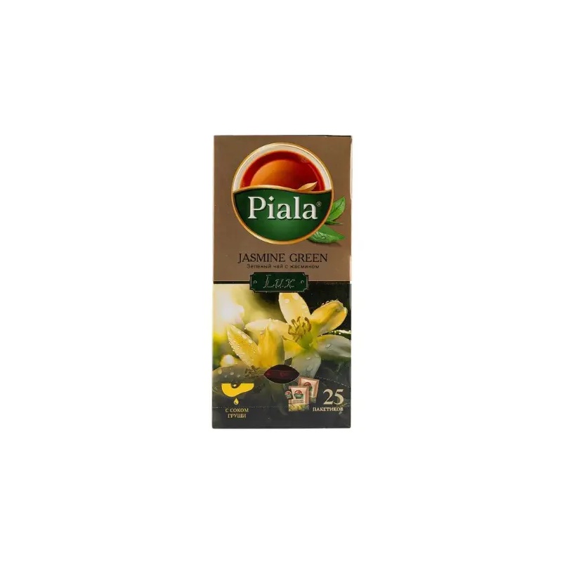 ЧАЙ ЗЕЛЕНЫЙ PIALA LUX JASMINE GREEN 25 ПАКЕТИКОВ