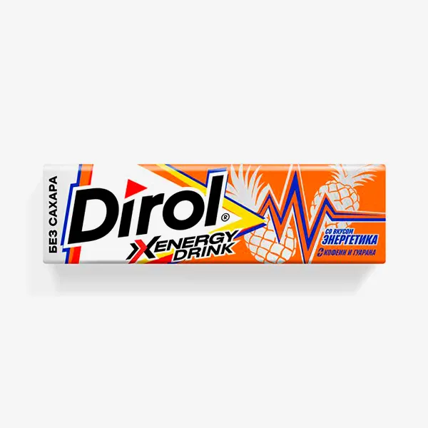 ЖЕВАТЕЛЬНАЯ РЕЗИНКА DIROL X ENERGY Б/С 13,6Г