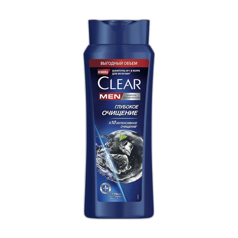 ШАМПУНЬ CLEAR MEN ГЛУБОКОЕ ОЧИЩЕНИЕ С УГЛЕМ 580МЛ