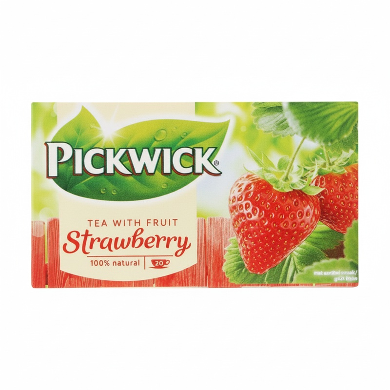 ЧАЙ ЧЕРНЫЙ PICKWICK КЛУБНИКА 20 ПАКЕТИКОВ