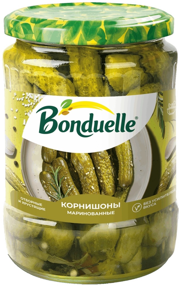 ОГУРЦЫ BONDUELLE МАРИНОВАННЫЕ 580МЛ