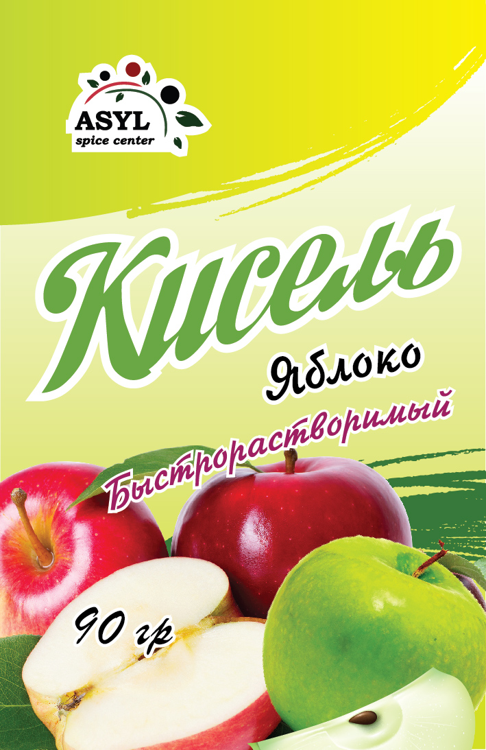 КИСЕЛЬ ASYL БЫСТРОРАСТВОРИМЫЙ ЯБЛОКО 90Г