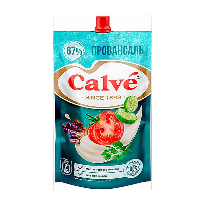 МАЙОНЕЗ CALVE ПРОВАНСАЛЬ 67% 400Г Д/П