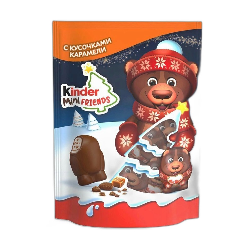 КОНФЕТЫ KINDER MINI FRIENDS С ПЕЧЕНЬЕМ 122Г
