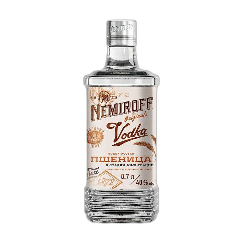 ВОДКА NEMIROFF ПШЕНИЦА 40% 0,7Л