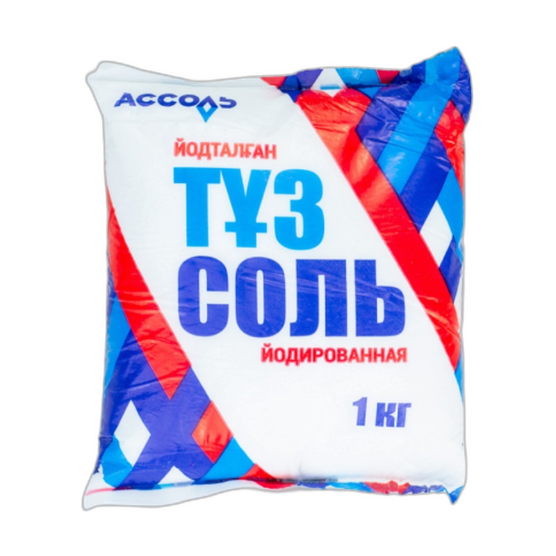 СОЛЬ АССОЛЬ ЙОДИРОВАННАЯ 1КГ М/У