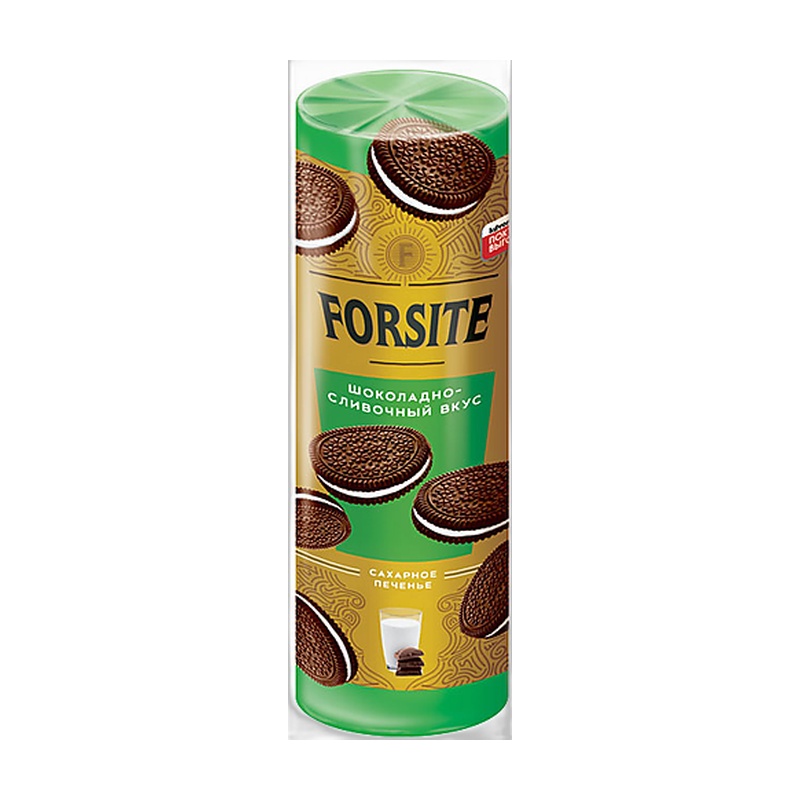 ПЕЧЕНЬЕ FORSITE САХАРНОЕ ШОКОЛАДНО-СЛИВОЧНЫЙ 220Г
