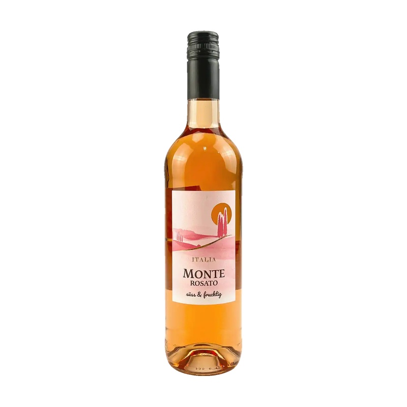 ВИНО MONTE ROSATO РОЗОВОЕ СЛАДКОЕ 9,5% 0,75Л ИТАЛИЯ