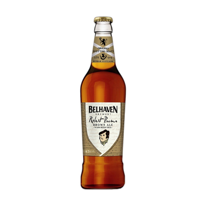 ПИВО BELHAVEN ROBERT BURNS ALE СВЕТЛОЕ 4,2% 0,5Л СТ/Б