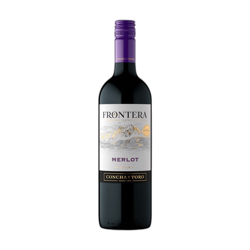 ВИНО FRONTERA MERLOT КРАСНОЕ ПОЛУСУХОЕ 12,5% 0,75Л ЧИЛИ