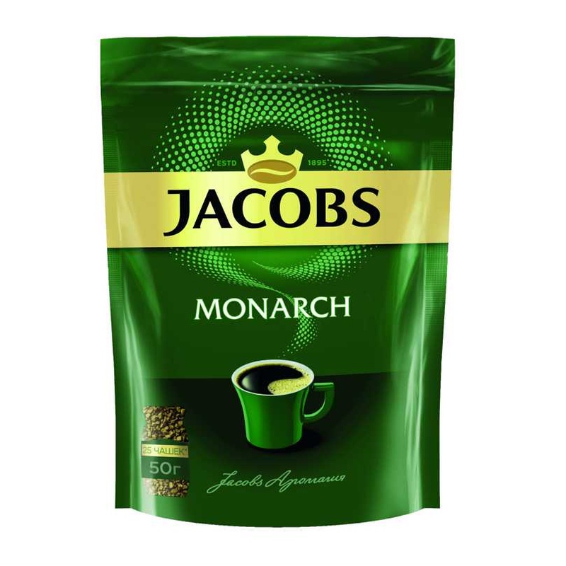 КОФЕ РАСТВОРИМЫЙ JACOBS MONARCH 50Г Д/П