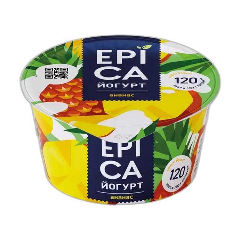 ЙОГУРТ ЕРIСА АНАНАС 4,8% 130Г