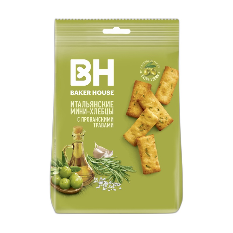 МИНИ-ХЛЕБЦЫ ИТАЛЬЯНСКИЕ BAKER HOUSE ПРОВАНСКИЕ ТРАВЫ 110Г