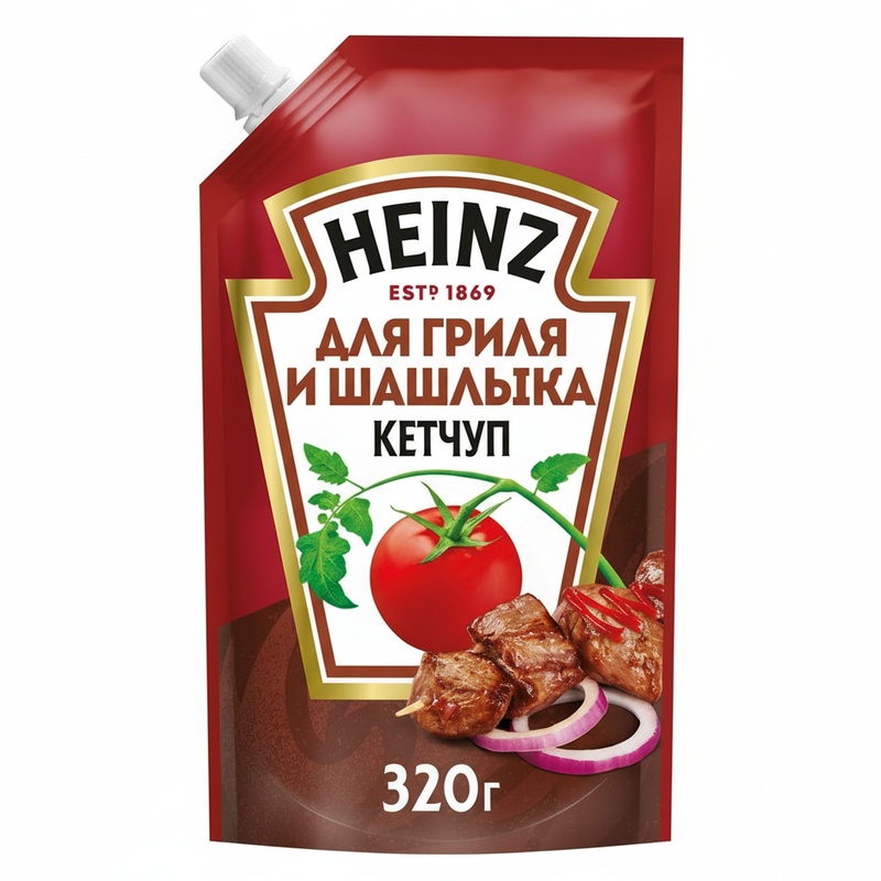 КЕТЧУП HEINZ ДЛЯ ГРИЛЯ И ШАШЛЫКА 320Г Д/П