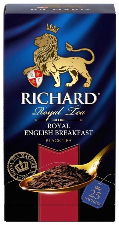 ЧАЙ ЧЕРНЫЙ RICHARD ENGLISH BREAKFAST 25 ПАКЕТИКОВ