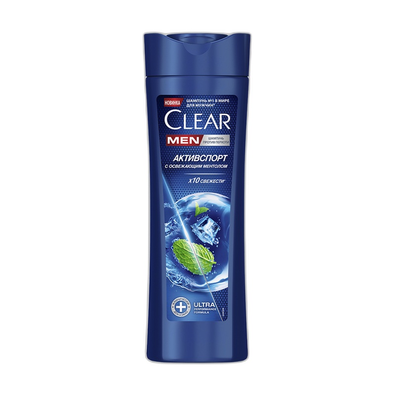 ШАМПУНЬ CLEAR MEN АКТИВСПОРТ 2В1 С МЕНТОЛОМ 380МЛ
